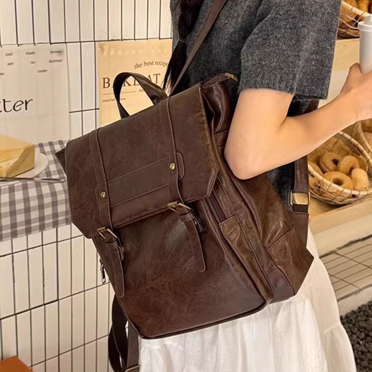 Fashion Backpack Women - Mochila Casual Feminina em Couro PU