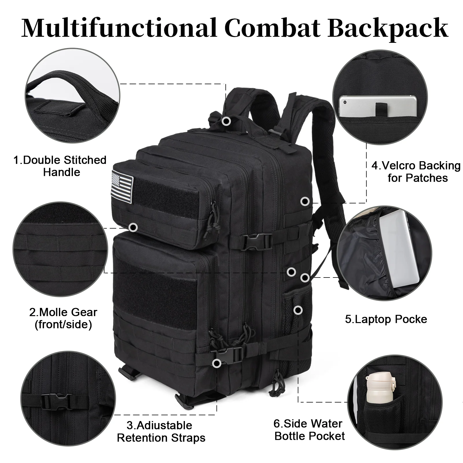 Mochila Tática Militar de 60L  - Hiking Backpack Waterproof avaliação e preço