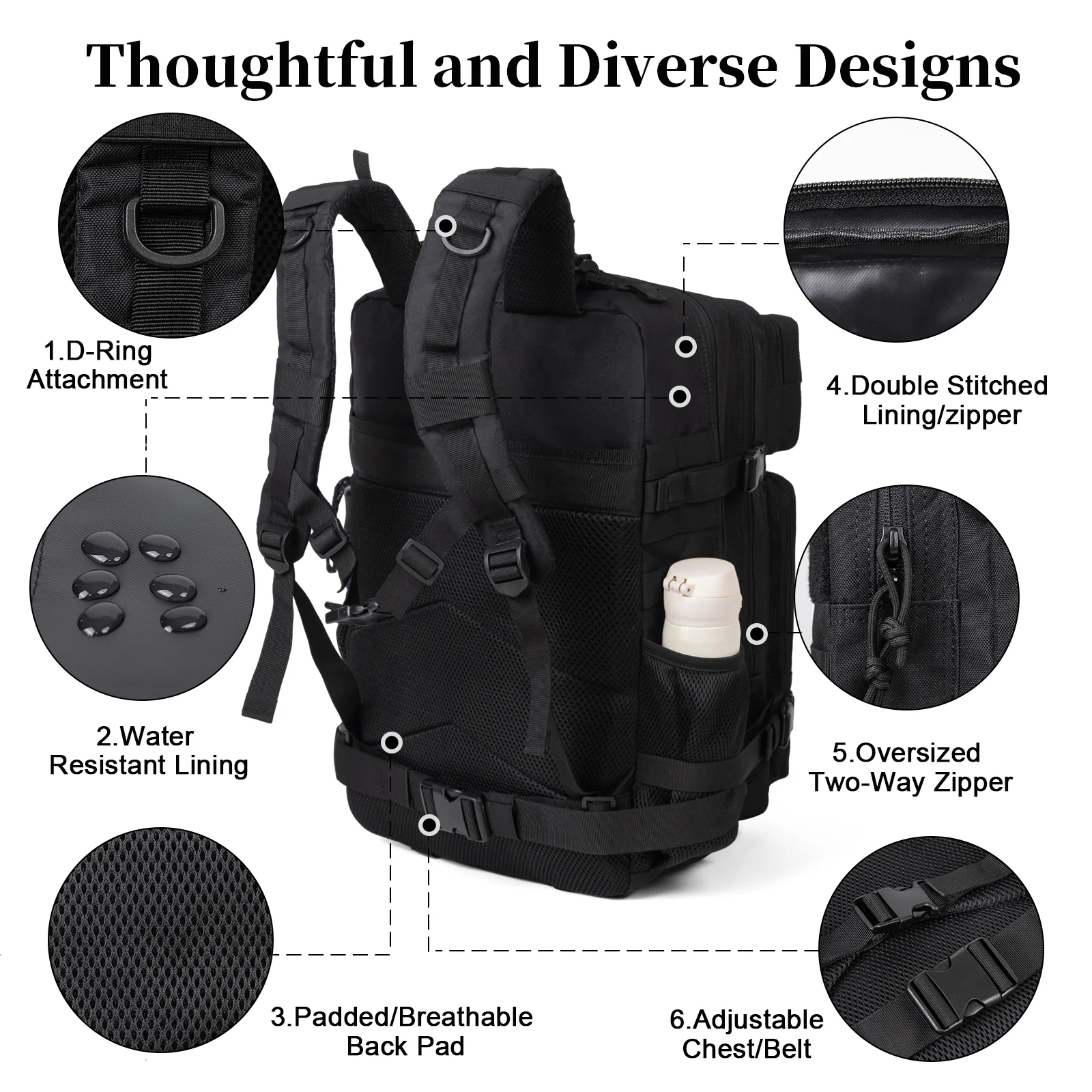 Mochila Tática Militar de 60L  - Hiking Backpack Waterproof avaliação e preço